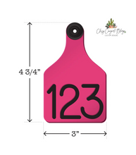 Load image into Gallery viewer, Large Ritchey Custom Ear Tags