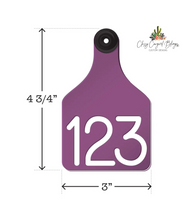 Load image into Gallery viewer, Large Ritchey Custom Ear Tags