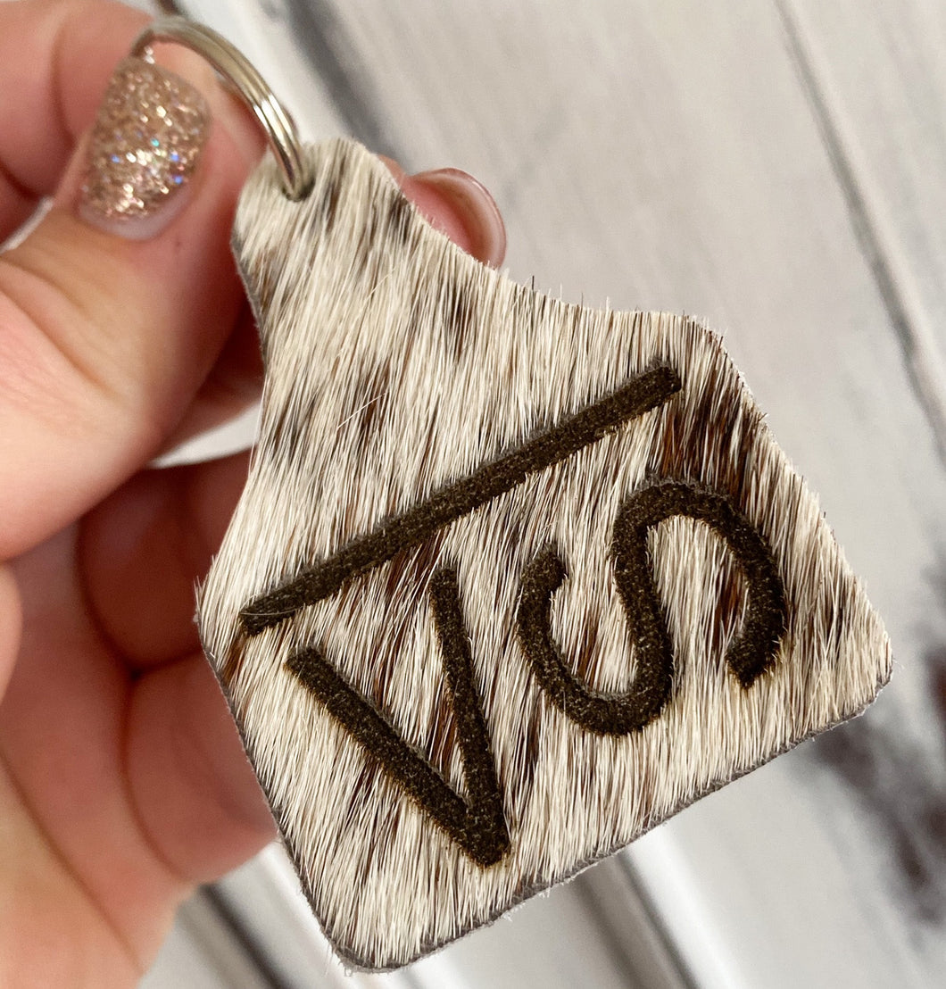 Custom Cowhide Keychains