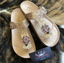 Load image into Gallery viewer, Adult Glitter Sandals