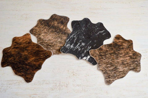 Cowhide Mini Rug Coaster