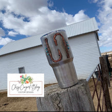 Load image into Gallery viewer, Copper &amp; Turquoise Silversmith Tumblers