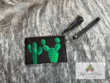 Load image into Gallery viewer, Hand Painted Cactus Clutch