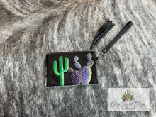 Load image into Gallery viewer, Hand Painted Cactus Clutch