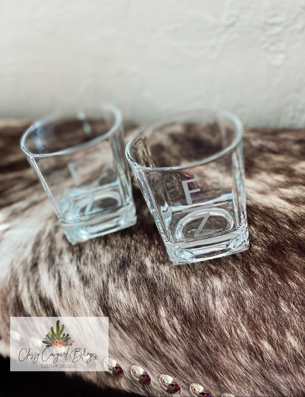 Engraved Whiskey Glasses
