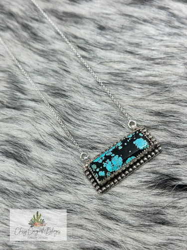 Turquoise Bar Necklace