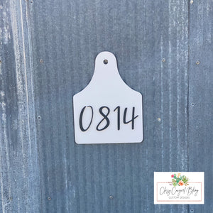 Wooden Ear Tag