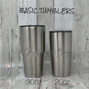 Custom Non-Glitter Tumbler