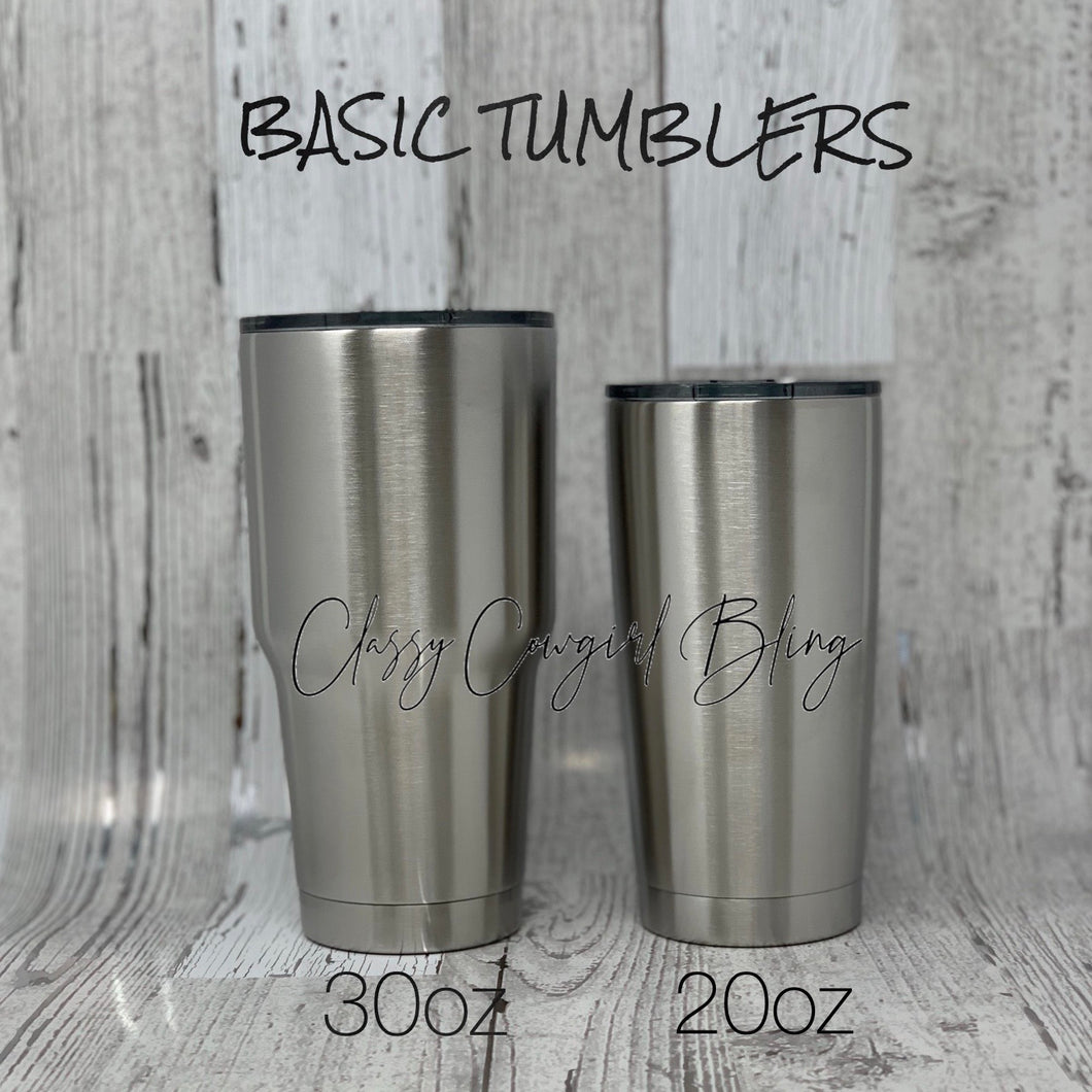 Custom Glitter Tumblers