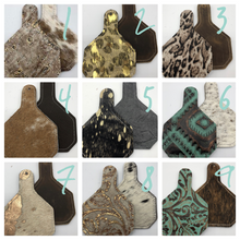 Load image into Gallery viewer, Custom Leather Ear Tag Car Freshies