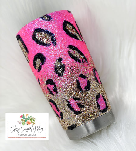 Pink Leopard Tumbler 20oz