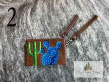 Load image into Gallery viewer, Hand Painted Cactus Clutch