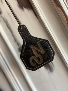 Custom Leather Ear Tag Car Freshies