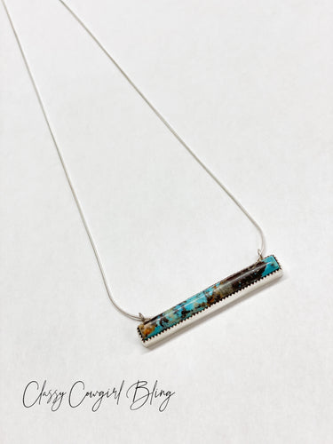 Turquoise Bar Necklace