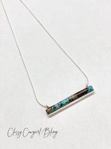 Turquoise Bar Necklace