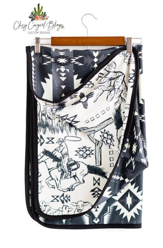 Punchy Cowboy Blanket