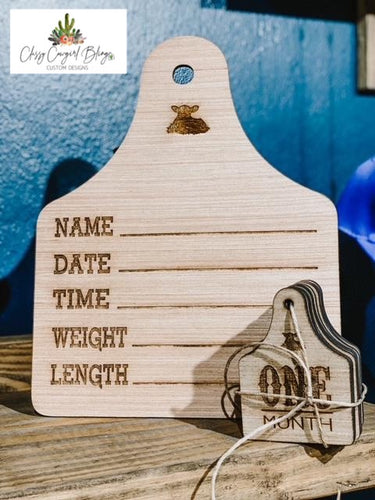 Baby Announcement Milestone Tags