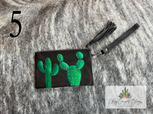 Load image into Gallery viewer, Hand Painted Cactus Clutch